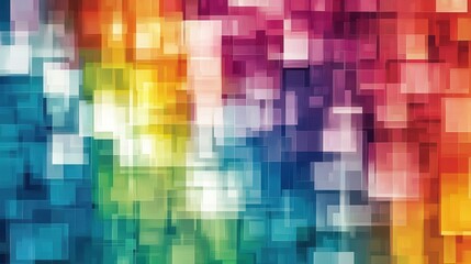 Abstract Colorful Square Pattern Background