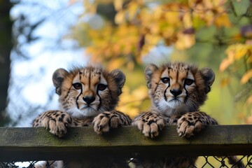 cheetah in the savannah
