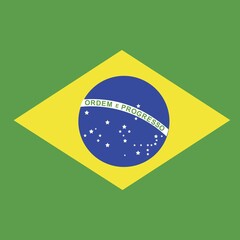 Official national flag of Brazil