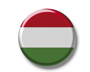 Button, flag of Hungary