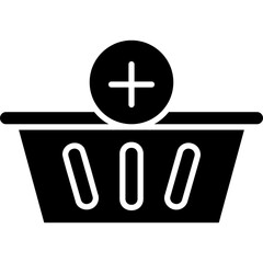 Add to Basket icon single vector illustration