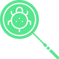 Find Bugs icon single vector illustration