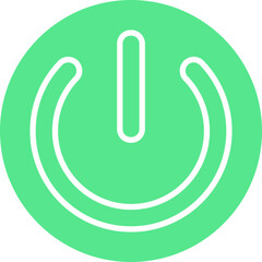 Power Button icon single vector illustration