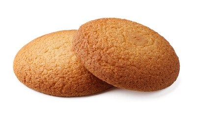 Freshly baked cookies resting on a white surface ready to be enjoyed after cooling