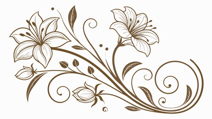 abstract floral vector