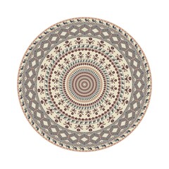 Circular pattern in traditional Palestinian style, vector design element