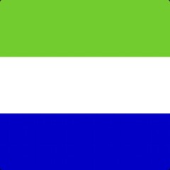Official national flag of Sierra Leone