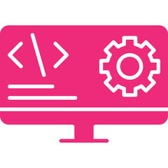 Software Developer icon single vector illustration
