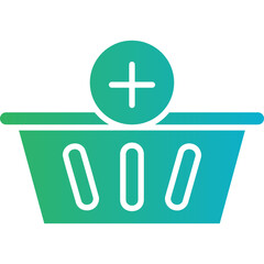 Add to Basket icon single vector illustration