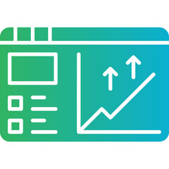 Web Page Statistics icon single vector illustration