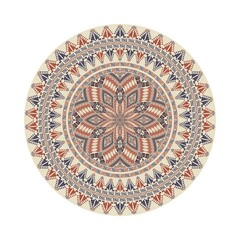 Circular pattern in traditional Palestinian style, vector design element