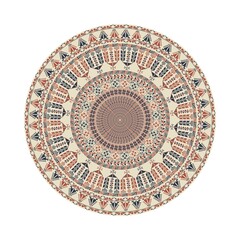 Circular pattern in traditional Palestinian style, vector design element
