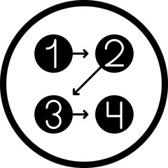 Logic icon single vector illustration