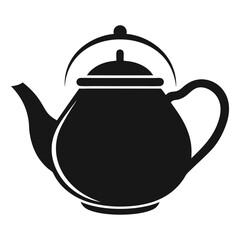 Teapot silhouette vector design
