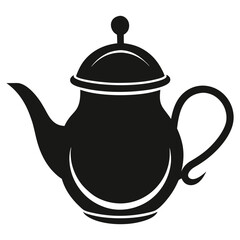 Teapot silhouette vector design
