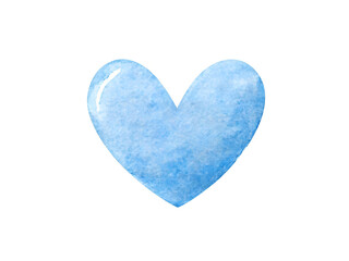 Fototapeta premium Soft blue watercolor on white background
