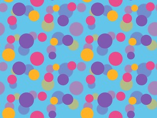 Multicolored circle pattern blurred background