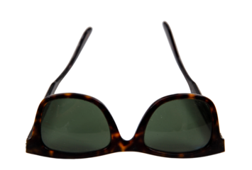 AR glasses isolated on white, transparent. Augmented reality marketing technology 