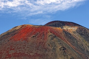 Summit of volcanic Mount Ngauruhoe, Tongariro Alpine Crossing trail, Manawatu-Wanganui, North Island, New Zealand, Oceania