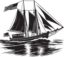 ship on the sea