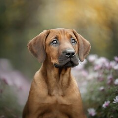 Dog, young dog, puppy, Rhodesian Ridgeback, recognised dog breed from South Africa (picture AI generated), AI generated
