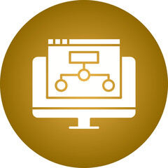 Fototapeta premium Sitemap icon single vector illustration