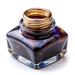 An Inkpot isolated on white background