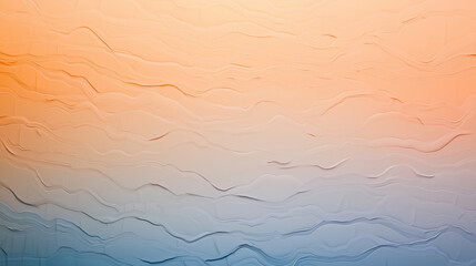 Obraz premium A visually compelling abstract design resembling a textured landscape, featuring a smooth gradient transition between earthy orange and cool blue tones.