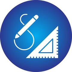 Drawing Tools icon single vector illustration