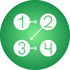 Logic icon single vector illustration