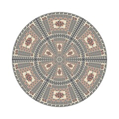 Circular pattern in traditional Palestinian style, vector design element