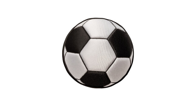 Close up shot of a classic black and white soccer ball ideal for sports websites marketing materials or game design assets  High resolution image perfect for print and digital use  Download now - Powered by Adobe