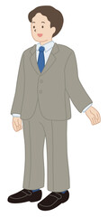 スーツの男性のベクターイラスト