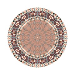 Circular pattern in traditional Palestinian style, vector design element