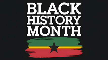 Black History Month Poster Banner Icon Social Media