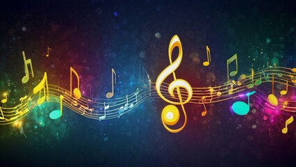 background with treble clef