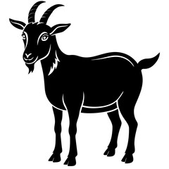 Goat  silhouette vector illustration