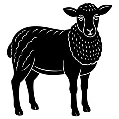 sheep silhouette vector illustration