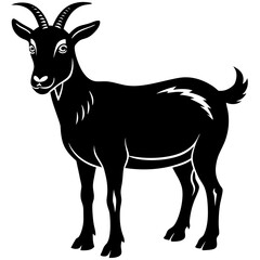 goat  silhouette vector illustration