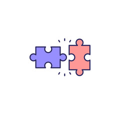 Fototapeta premium problem solving icon vector