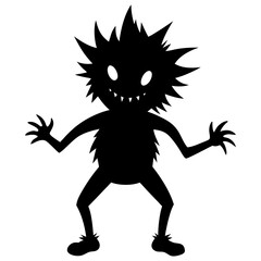  funny silhouette vector illustration