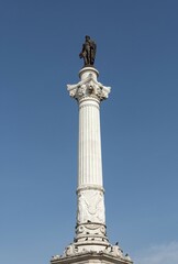 Column of Pedro IV, Rossio Square, Lisbon, Portugal, Europe