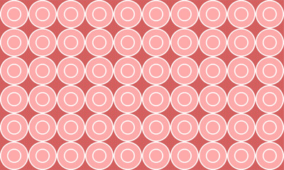 retro pink polka dots circle on pink background for backdrop and wallpaper template. repeat seamless style design for fabric printing