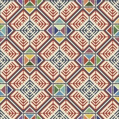 Seamless pattern design with traditional Palestinian embroidery motif