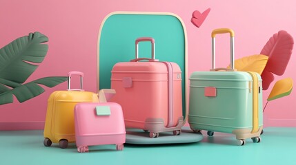 3D Luggage Logistic for Travel & Tourism Trip Planning