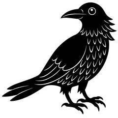 noodlecrow silhouette vector illustration 