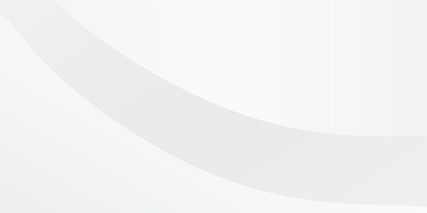 Simple abstract white and gray background with gradient color and artistic dynamic line wave art simple