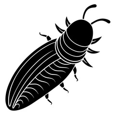 snibbleslug silhouette vector illustration 