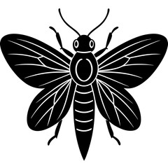 snorkel bee silhouette vector illustration 