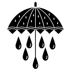 drizzle scale silhouette vector illustration 